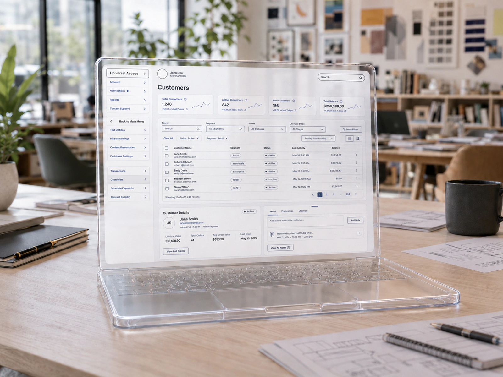 Paladin table and data wireframing components